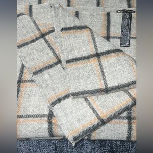 Zara oversized women woven scarf. One size fits all